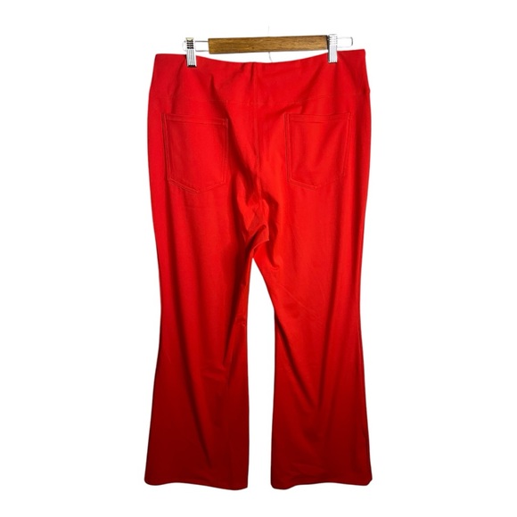 Halara Flex High Waisted Slight Flare Work Pants in Valiant Poppy XL (Petite) - Picture 6 of 11